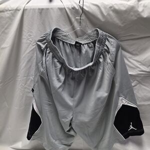 Jordan Gray and Black Athletic Shorts